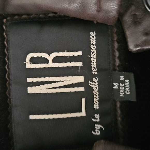 Womens Brown Leather Barn Jacket M - Picture 6 of 6